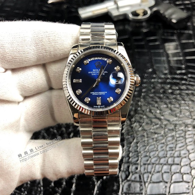 勞力士女士手錶 Rolex新款勞力士星期日曆型全自動機械腕表  gjs1848